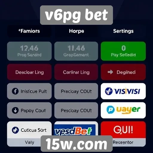 Métodos de pagamento disponíveis no v6pg bet